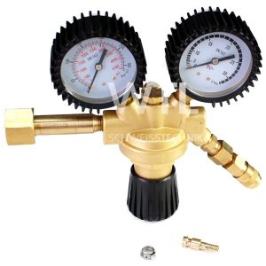 Reducirni ventil za Argon in CO2 z gumiranimi manometri z NW 5 hitro spojko